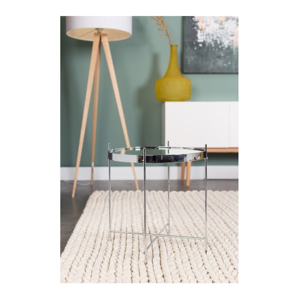 Sidabrinis kavos staliukas Zuiver Cupid, ⌀ 43 cm-image-4