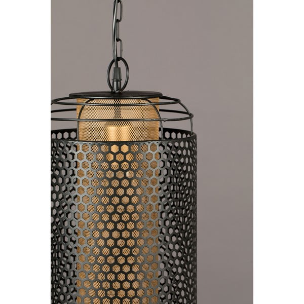 Juodas pakabinamas šviestuvas su metaliniu gaubtu ø 25,5 cm Archer - Dutchbone-image-4