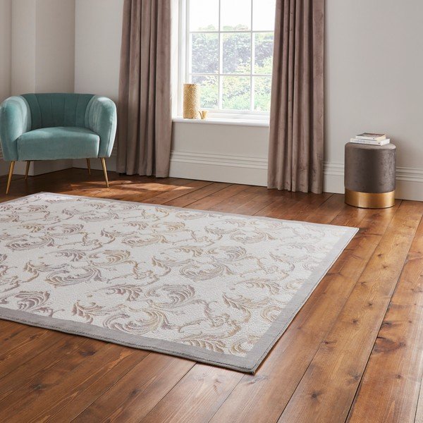 Auksinės spalvos/pilkai smėlinės spalvos kilimas 160x230 cm Imperial Pearl – Think Rugs-image-2