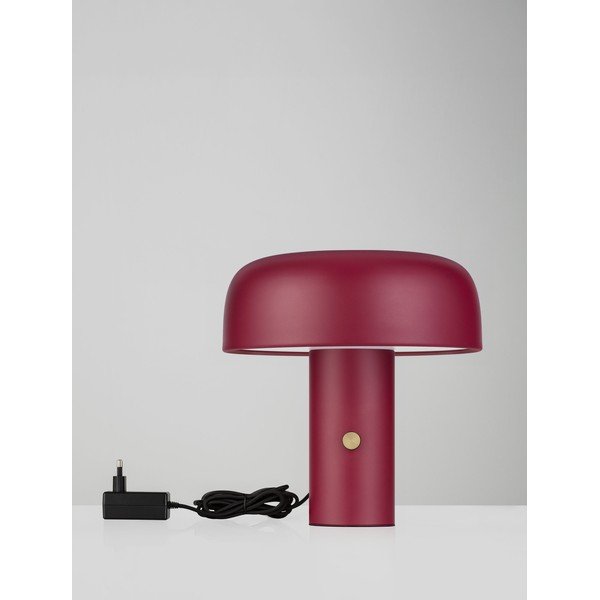 Bordo spalvos iš metalo stalinis šviestuvas LED su pritemdymo funkcija (aukštis 31 cm) Noelia – Nova Luce-image-2