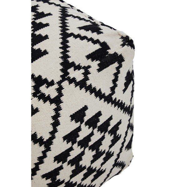 Juodos ir baltos spalvos pufas Cefena – Premier Housewares-image-4