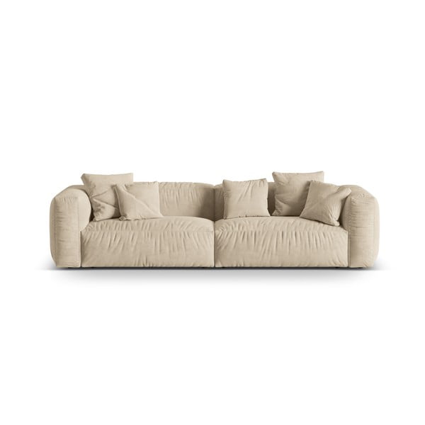Smėlio spalvos iš velveto sofa 320 cm Martina – Micadoni 