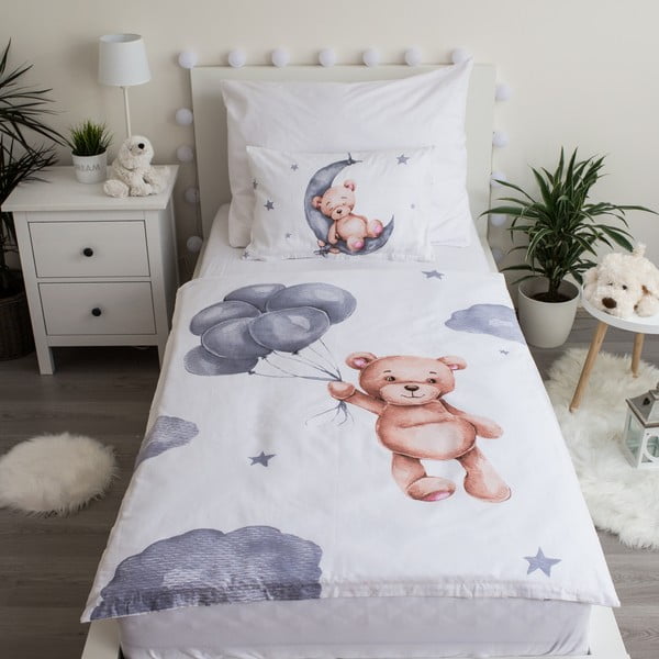Vaikiška patalynė iš medvilnės vaikiškai lovai 100x135 cm Teddy Bear – Jerry Fabrics-image-1