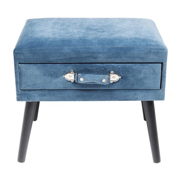 Mėlyna taburetė Kare Design Drawer-image-3