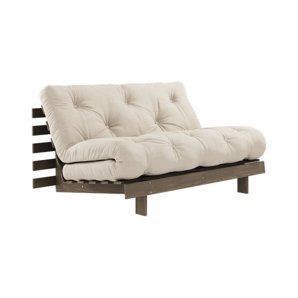 Sulankstoma sofa smėlio spalvos/kreminės spalvos 140 cm Roots – Karup Design