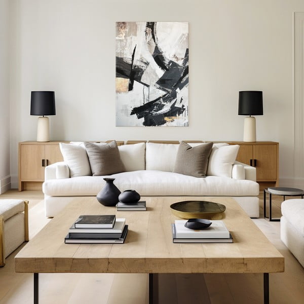 Paveikslas su rankomis dažytais elementais 70x100 cm Ash – Styler-image-1