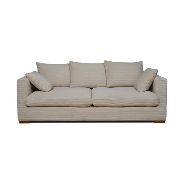 Sofa iš kordinio velveto smėlio spalvos 220 cm Comfy – Scandic