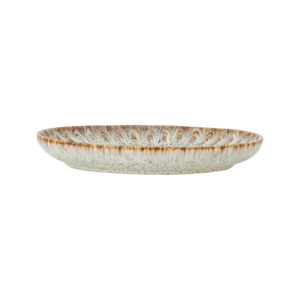 Mėlynos spalvos/smėlio spalvos skirta serviravimui iš akmens masės lėkštė ø 17 cm Fleur – Bloomingville-image-2