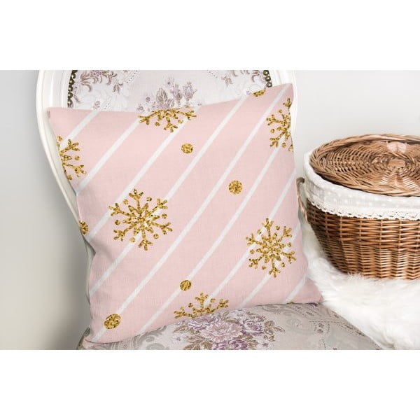 Pagalvės užvalkalas Minimalist Cushion Covers Gold Snowflakes, 42 x 42 cm-image-2