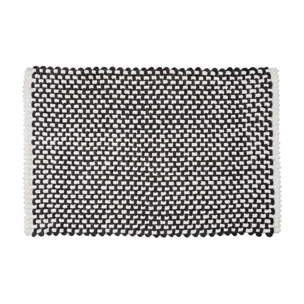 Juodos ir baltos spalvos iš tekstilės vonios kilimėlis 50x80 cm Covelo – Wenko