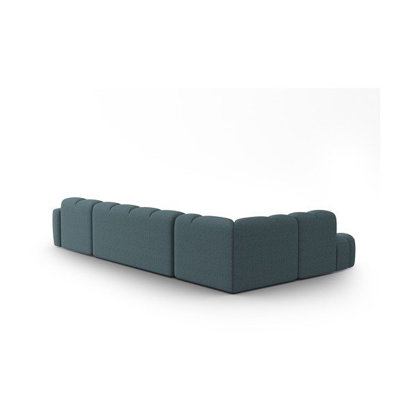 Kampinė sofa mėlynos spalvos Lisa – Micadoni Home-image-4