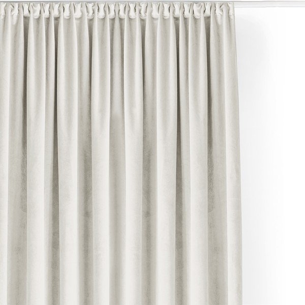 Iš velveto pritemdymas (dalinis užtemimas) užuolaida kreminės spalvos 200x225 cm Velto – Filumi-image-4