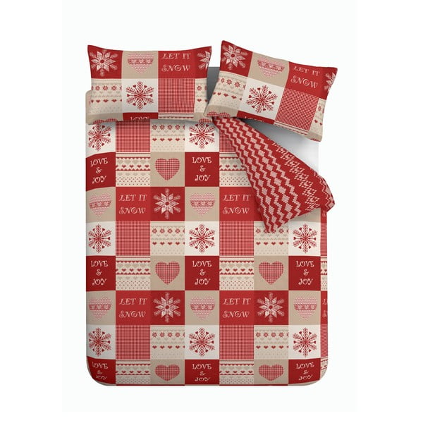 Kalėdinė patalynė Catherine Lansfield Let It Snow, 135 x 200 cm-image-4
