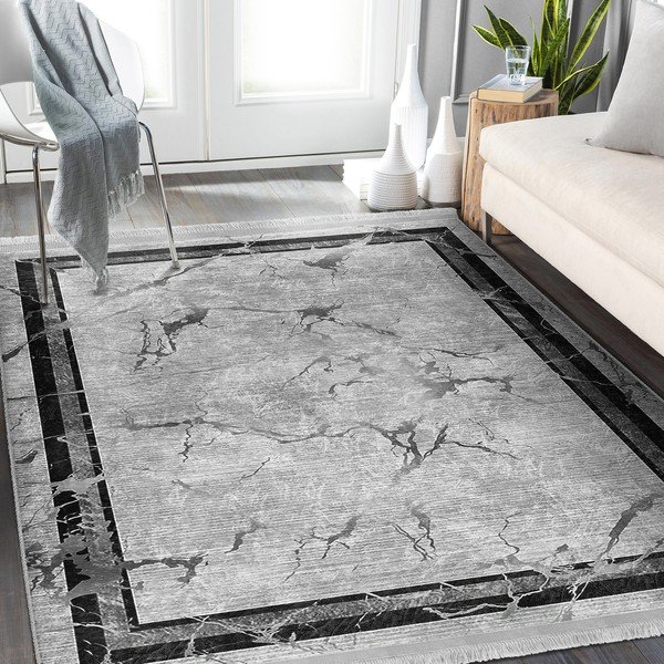 Pilkas kiliminis takelis 80x200 cm - Mila Home-image-1