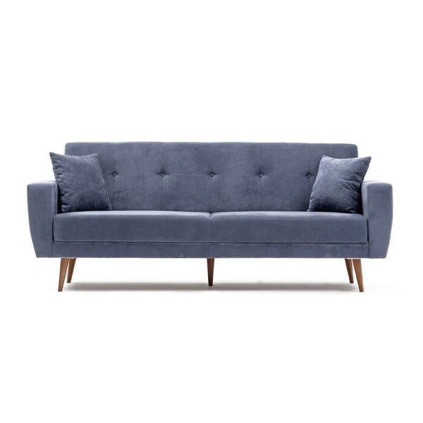 Mėlynai pilka sofa-lova "Vivalde