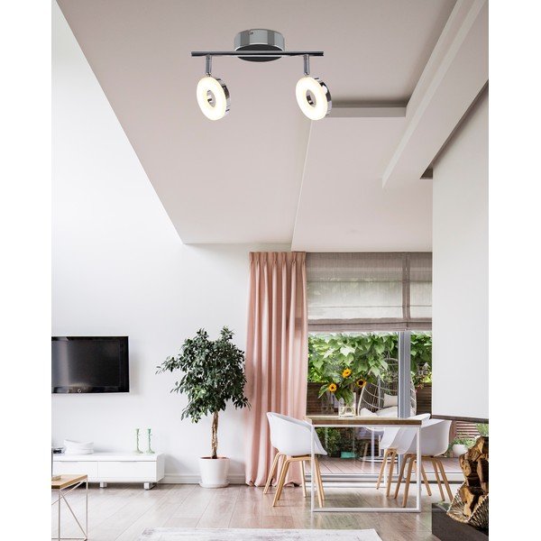 Lubinis šviestuvas blizgios sidabrinės spalvos LED 27x16 cm Thema – Candellux Lighting-image-1