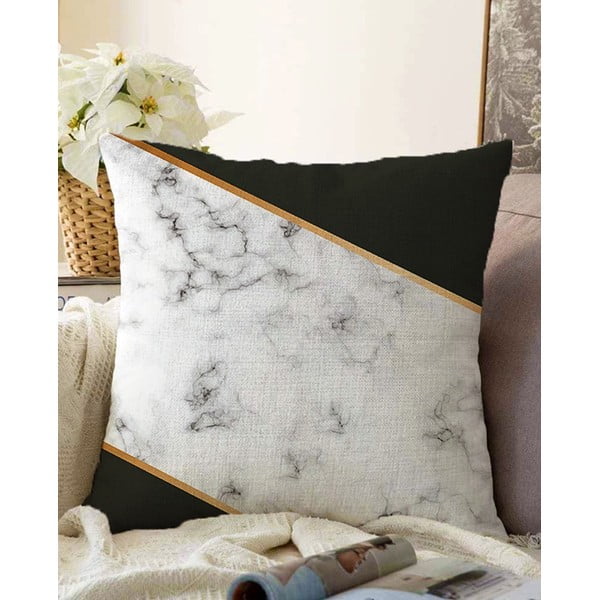 Minimalistiniai pagalvių užvalkalai Shadowy Marble, 55 x 55 cm