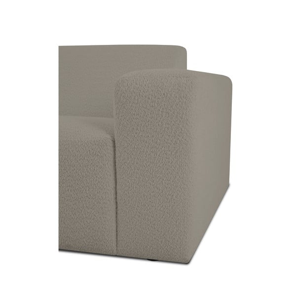 Iš boucle kampinė sofa šviesiai rudos spalvos (su kairiuoju kampu) Roxy – Scandic-image-3