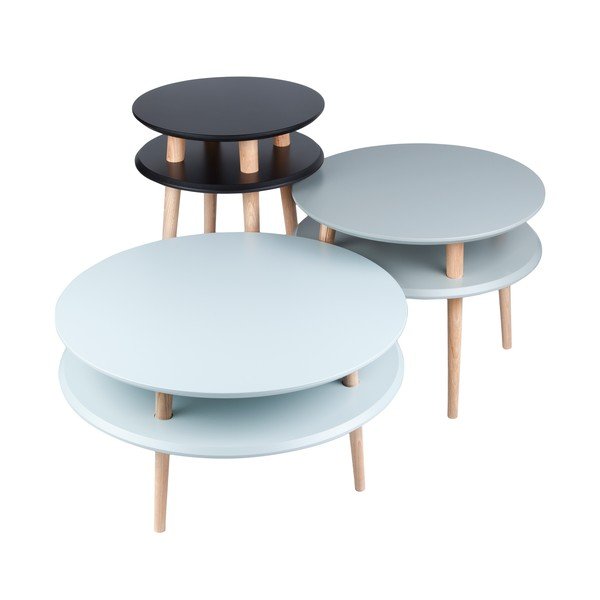 Tamsiai pilkas kavos staliukas Ragaba UFO, ⌀ 57 cm-image-2