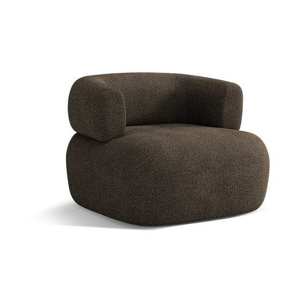 Iš boucle krėslas rudos spalvos Jenny – Micadoni Home