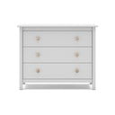 Balta žema vaikiška komoda iš pušies medienos 100x80 cm Max - Marckeric