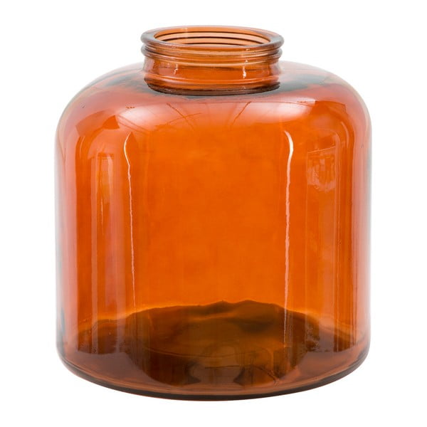 Oranžinė perdirbto stiklo vaza Mauro Ferretti Put, aukštis 36 cm