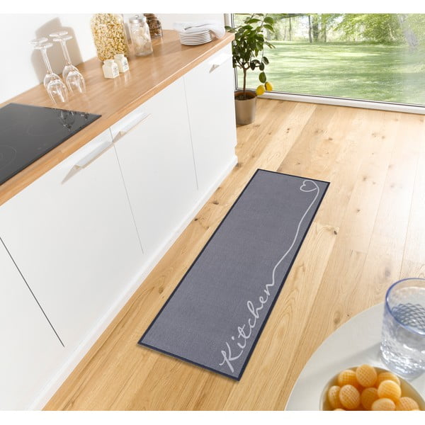 Pilkas kilimas Zala Living Kitchen, 50 x 150 cm-image-1