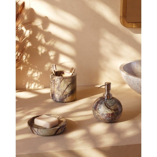 Natūralios spalvos iš marmuro dantų šepetėlio indas Spalsh – Kave Home-image-2