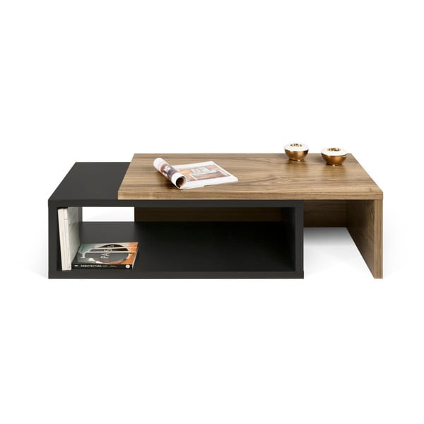 Juodas kintamas stalas TemaHome Jazz Walnut-image-2
