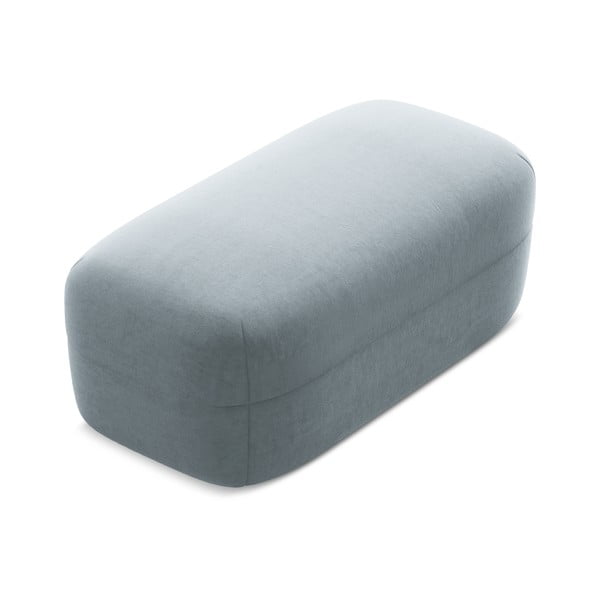 Šviesiai mėlynos spalvos iš velveto taburetė Moana – Makamii-image-3