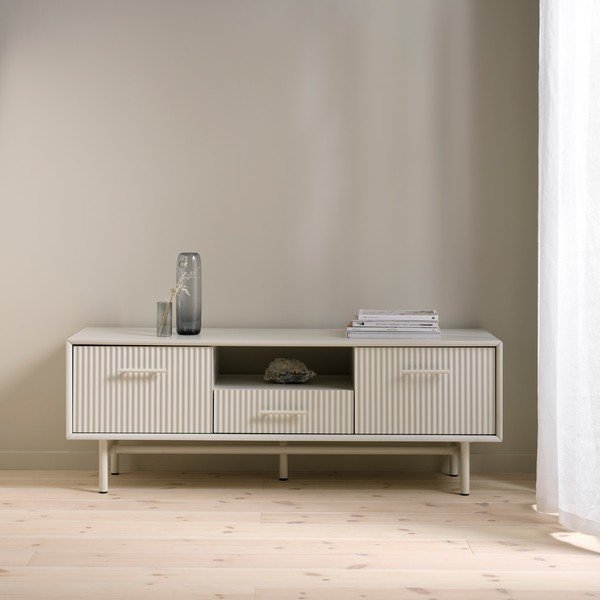 TV spintelė pilkos spalvos 140x50x45 cm Palma – Unique Furniture-image-1