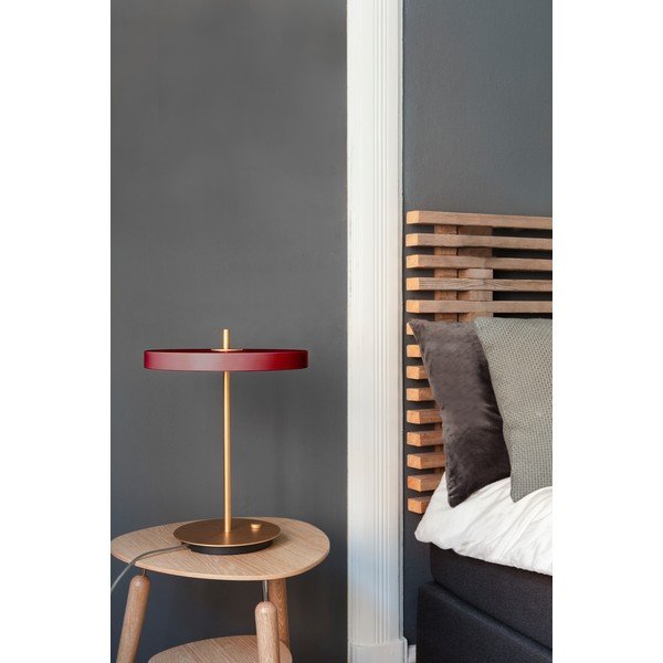Stalinis šviestuvas bordo spalvos LED su pritemdymo funkcija su metaliniu gaubtu (aukštis 41,5 cm) Asteria Table – UMAGE-image-4