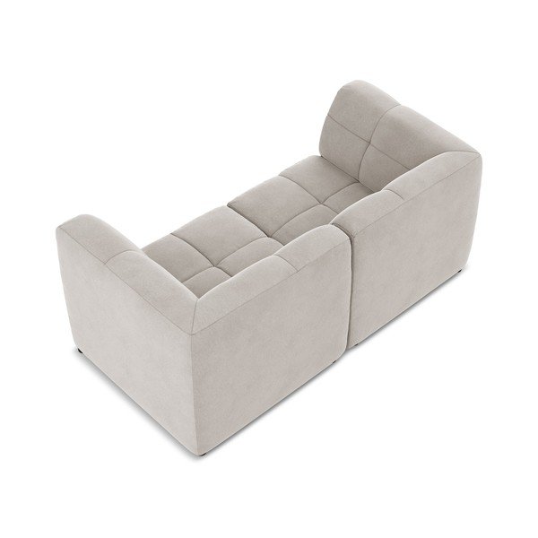 Smėlio spalvos sofa iš velveto 180 cm Aloha – Makamii-image-4