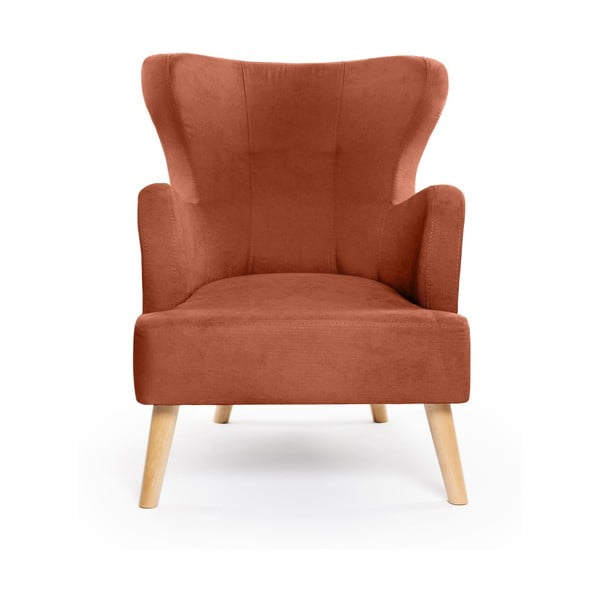 Krėslas raudonos plytų spalvos su atlošu Noemye – Bonami Selection-image-2