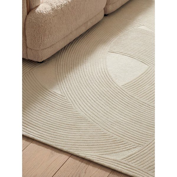 Kreminės spalvos iš vilnos kilimas 120x170 cm Kensington Victoria – Ted Baker-image-3