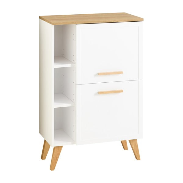 Baltos spalvos žema/pakabinama vonios daiktadėžė 77x60 cm Quickset 383 – Pelipal-image-2