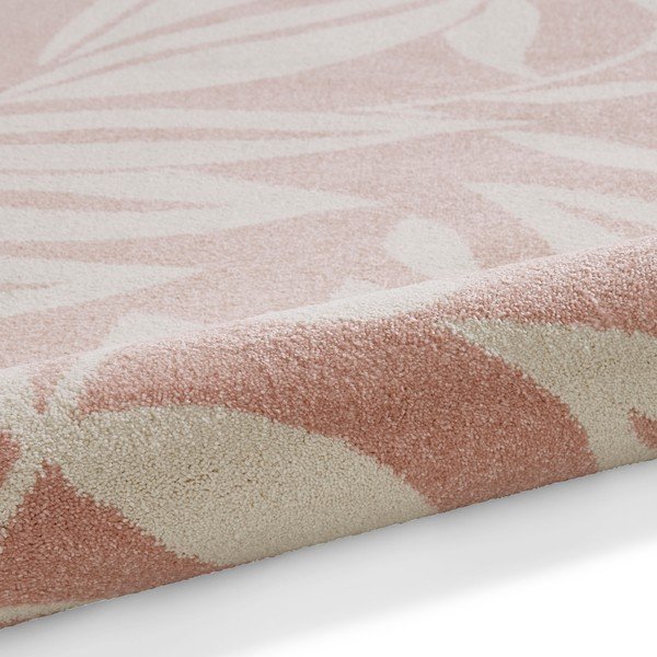Kilimas šviesiai rožinės spalvos 160x230 cm Sorral Leaves  – Catherine Lansfield-image-3