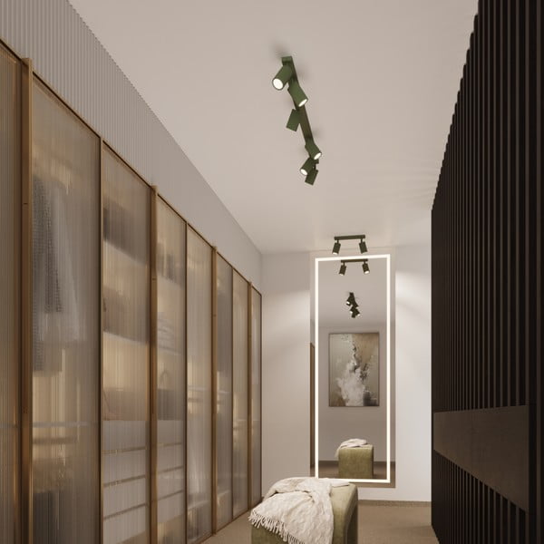 Žalios spalvos taškinis šviestuvas 6,5x30 cm Gleam – Sollux-image-3