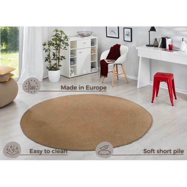 Apvalios formos kilimas rudos spalvos ø 200 cm Fancy – Hanse Home-image-4