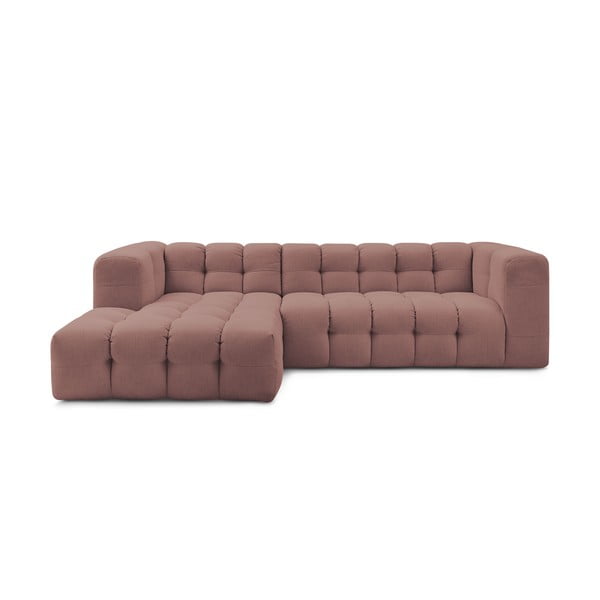 Kampinė sofa šviesiai rožinės spalvos Cloud – Bobochic Paris