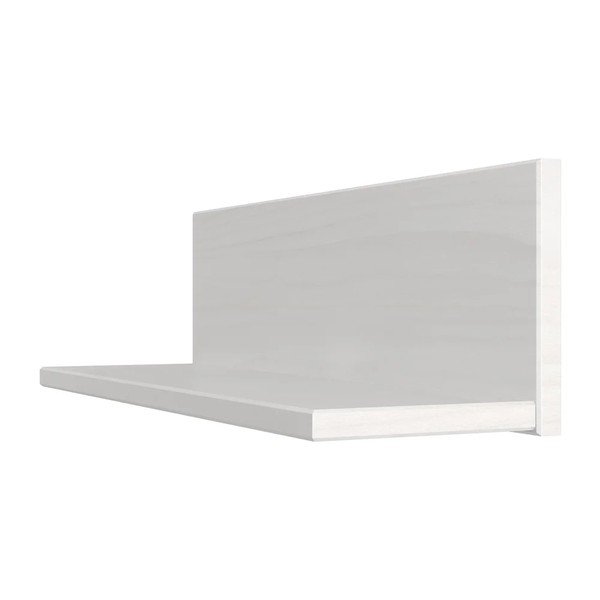 Baltos spalvos iš pušies masyvo sieninė lentyna 50 cm Teramo – Støraa-image-3