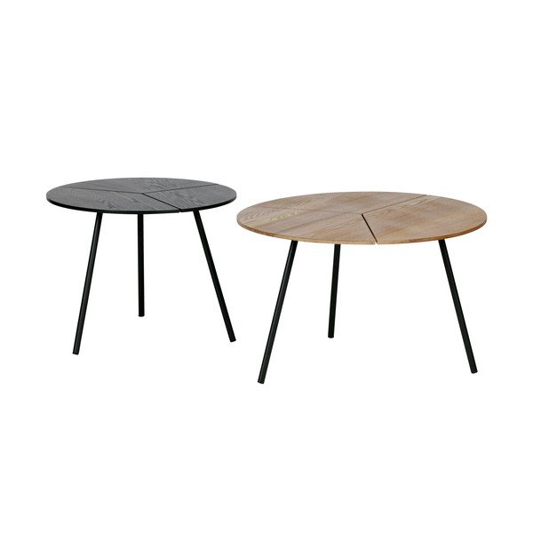 Juodas kavos staliukas WOOOD Rodi, ⌀ 48 cm-image-3
