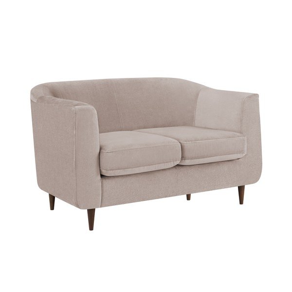Smėlio spalvos aksominė sofa Kooko Home Glam, 125 cm-image-4