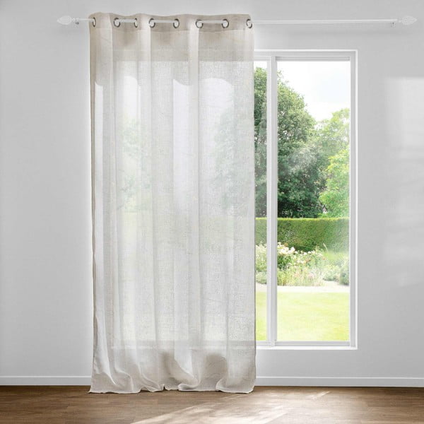 Permatoma užuolaida smėlio spalvos 140x240 cm Marius – douceur d'intérieur-image-2