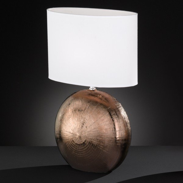 Baltos ir rudos spalvos stalinis šviestuvas Fischer & Honsel Foro, aukštis 53 cm-image-2