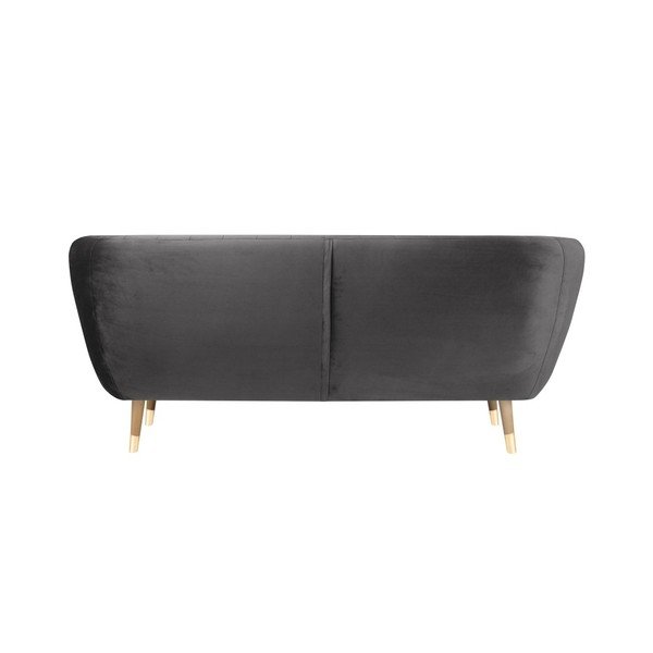 Pilka aksominė sofa Mazzini Sofos Benito, 188 cm-image-4