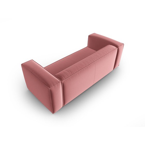 Iš velveto sofa rožinės spalvos 200 cm Mackay – Cosmopolitan Design-image-3