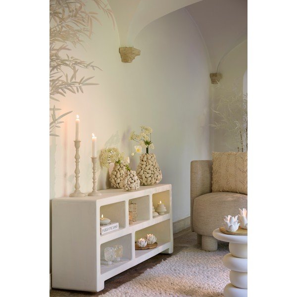 Kreminės spalvos pastatoma lentyna 140x60x35 cm Nahua – Light & Living-image-1