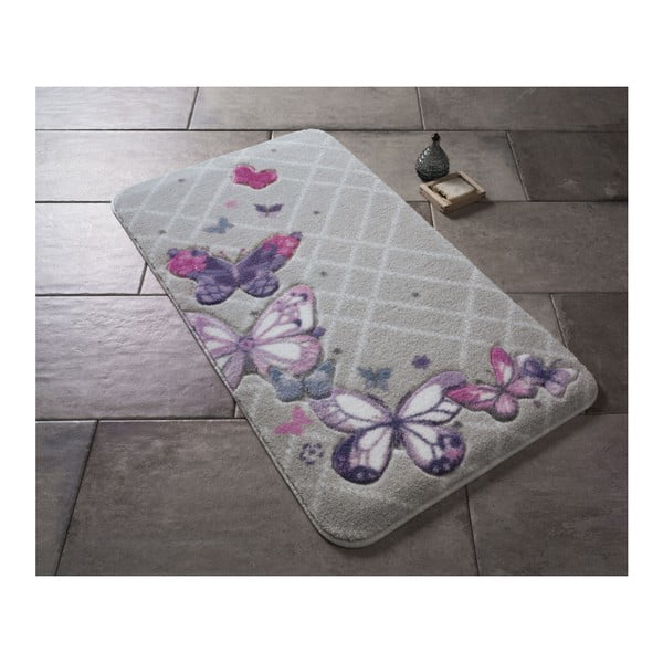 Vonios kilimėlis Confetti Vonios kilimėliai Butterfly Plaid Purple, 50 x 57 cm