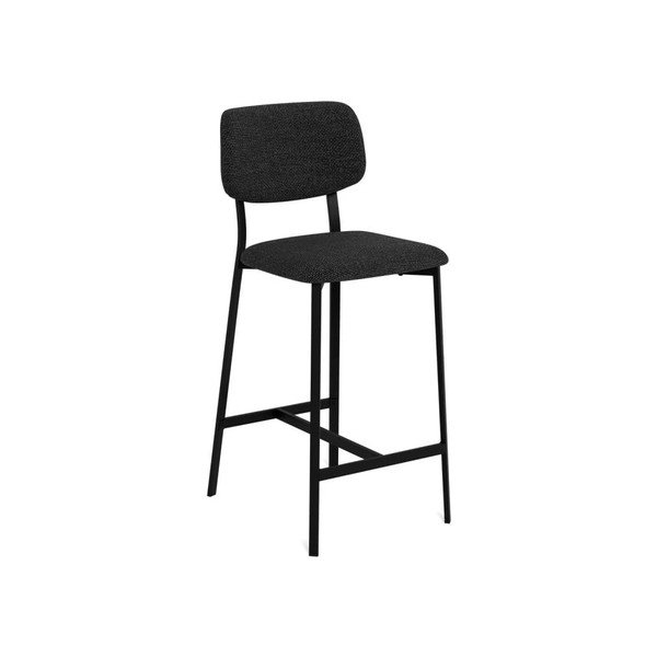 Tamsiai pilkos spalvos iš audinio baro taburėtės 2 vnt. (sėdynės aukštis 68,5 cm) Alison – Actona